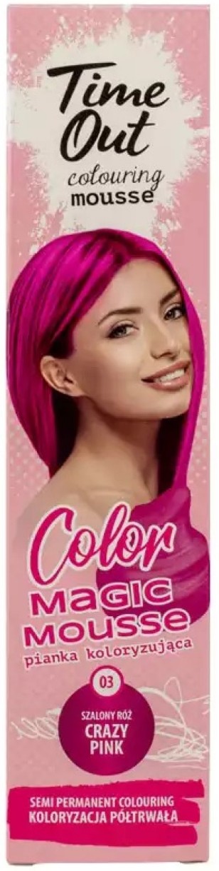 Мусс-краска для волос Time Out Color Mousse N03 75ml Crazy Pink