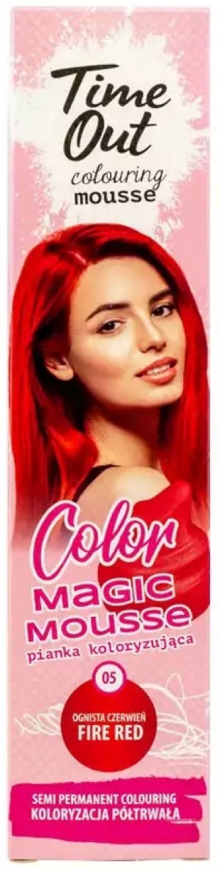 Мусс-краска для волос Time Out Color Mousse N05 75ml Fire Red