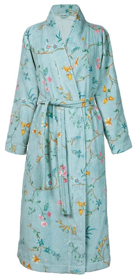 Halat de baie Pip Studio Les Fleurs Blue M
