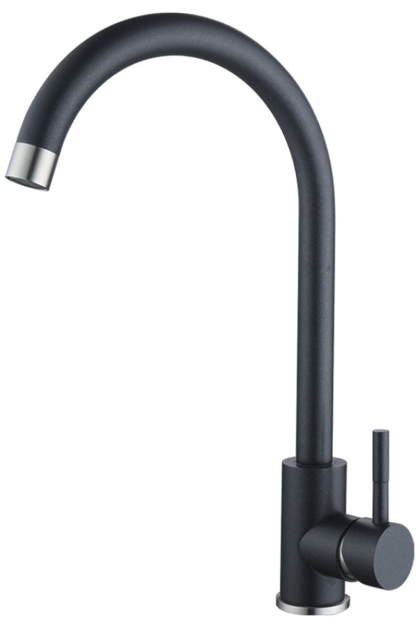 Смеситель для кухни Aquasanita Helika 5523E2 Black metallic
