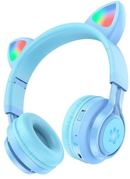 Наушники Hoco W39 Cat Ear Blue