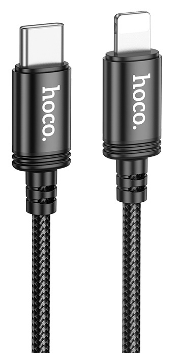 Cablu USB Hoco X89 Wind USB-C to Lightning 1m  Black