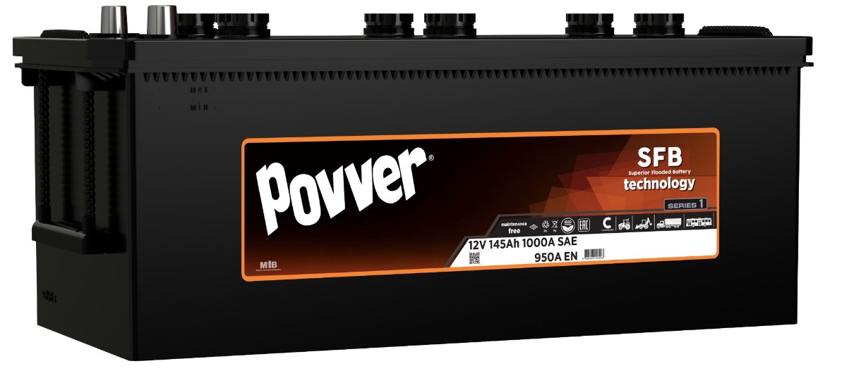 Автомобильный аккумулятор Povver 12V 145Ah 1000A (1SD4.145.095.B)