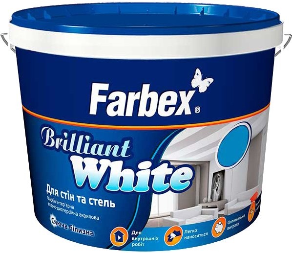Vopsea Farbex Brilliant White 1.4kg