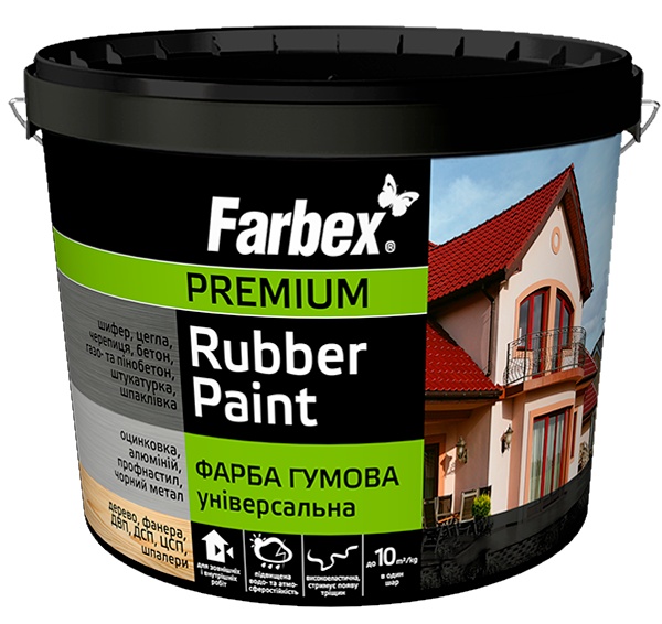 Краска Farbex Rubber Paint Base C 1.2kg