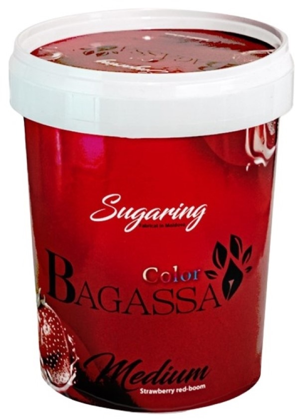 Паста для шугаринга Bagassa Color Medium Strawberry Red-Boom 0.7kg