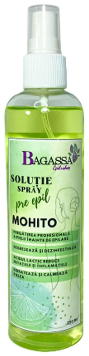 Spray inainte epilare Bagassa Pre Epil Mohito 250ml