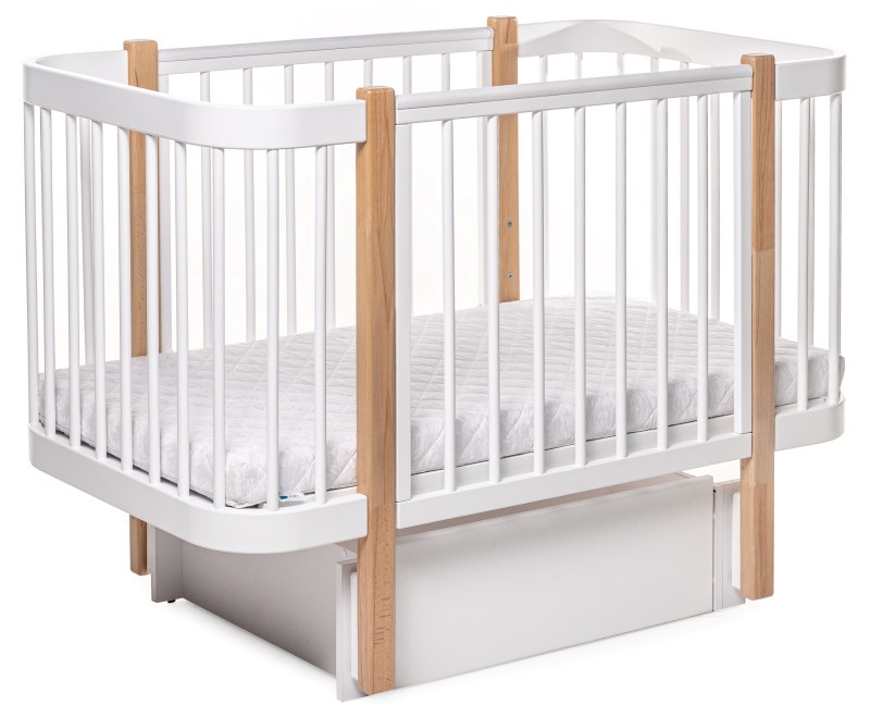 Кроватка Eucalyptus Karol Plus White/Natural (DS-903)