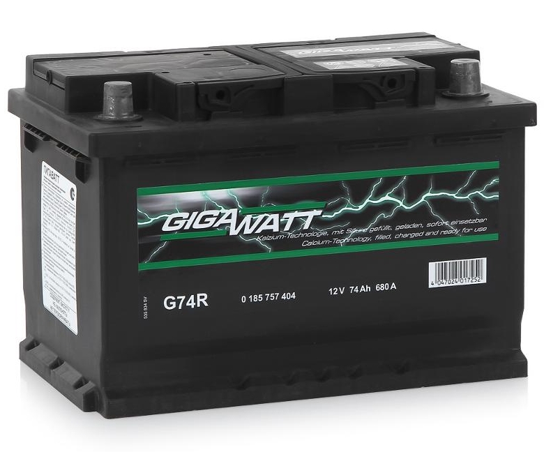 Автомобильный аккумулятор GigaWatt 74Ah (574 104 068)
