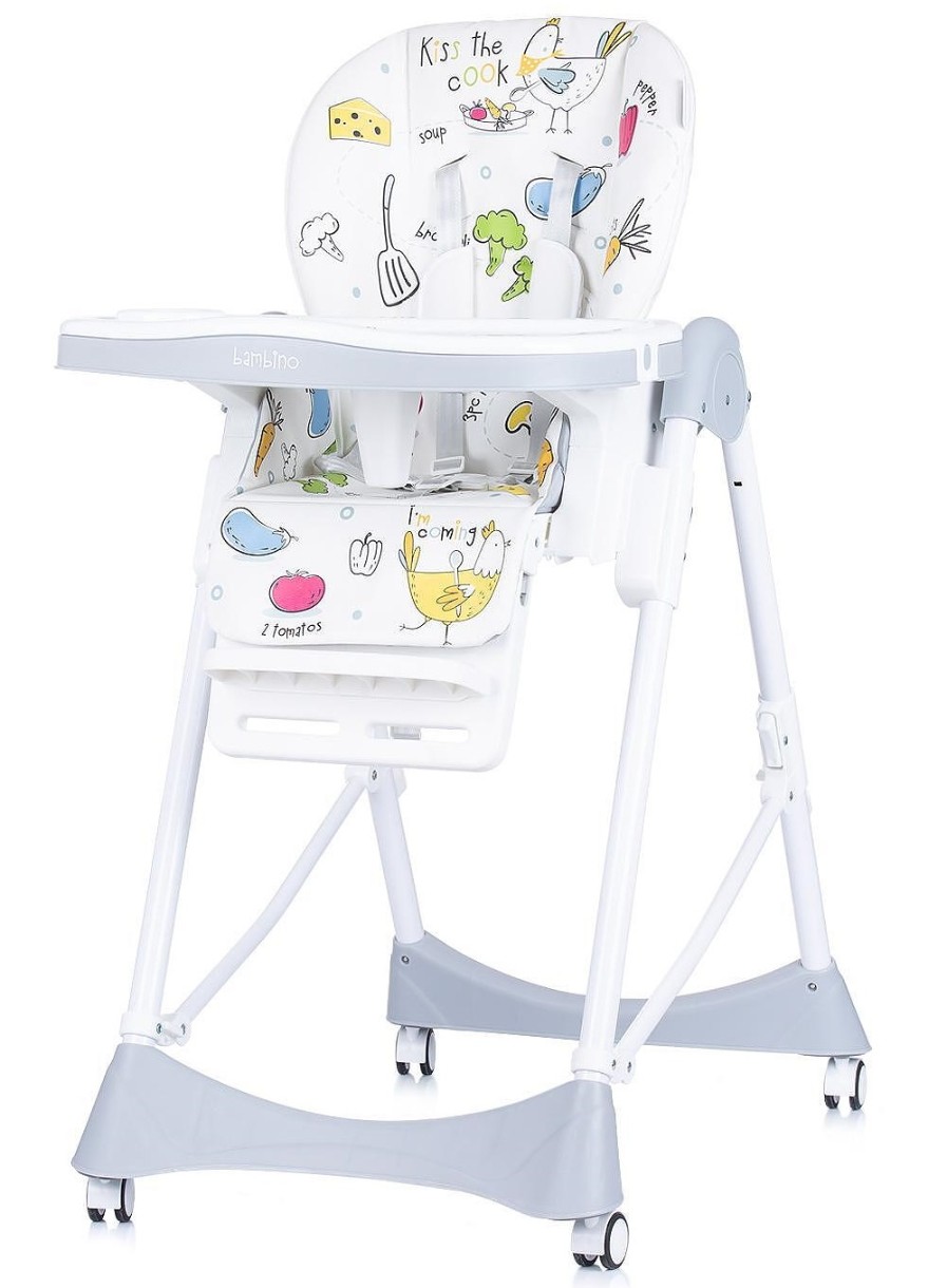 Стульчик для кормления Chipolino Bambino Grey (STHBM02301GL)