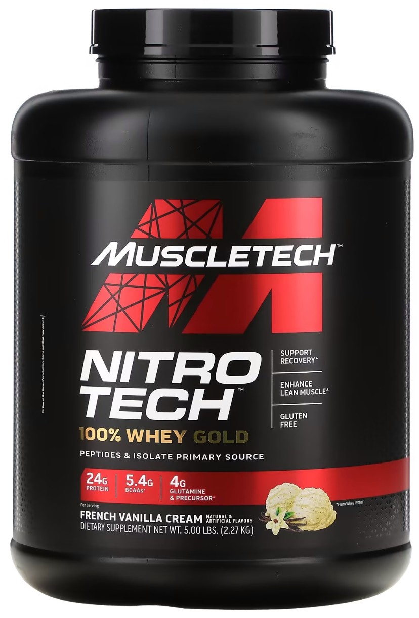 Proteină Muscletech Nitrotech 100% Whey Gold FrenchVanilla 2.27kg