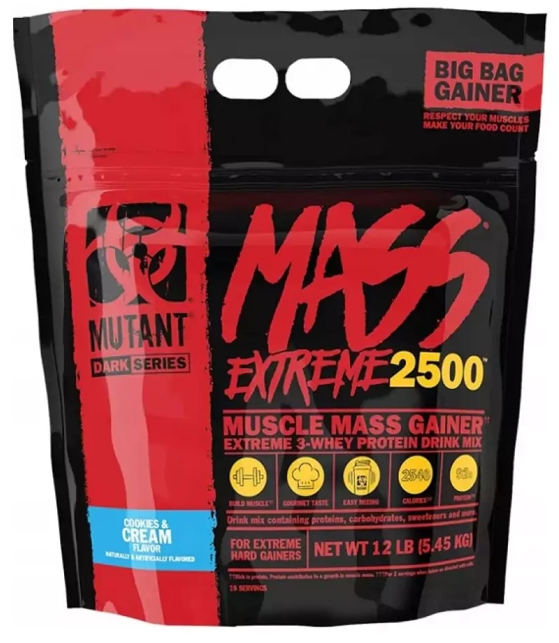 Gainer Mutant MassXXXtreme Cookies & Cream 5.45kg