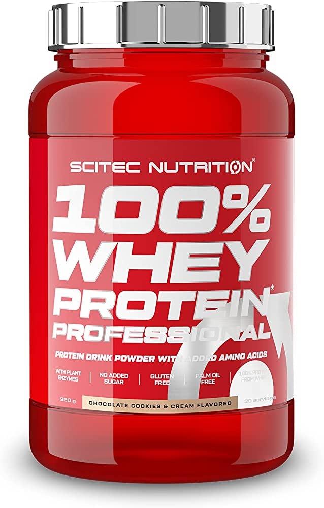 Proteină Scitec-nutrition 100% Whey Protein Professional 920g Chocolate Cookies & Cream