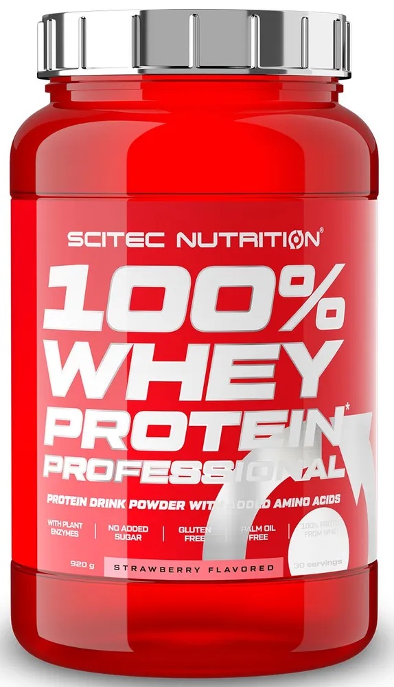 Протеин Scitec-nutrition 100% Whey Protein Professional 920g Strawberry