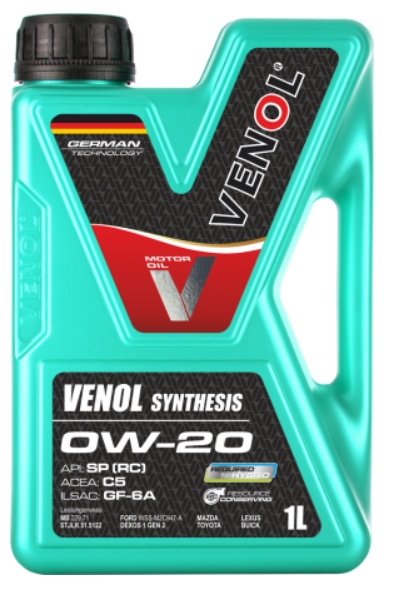 Моторное масло Venol Synthesis 0W-20 SP 1L