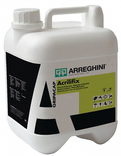 Краска Arreghini Gripcap Acrilifix 5L