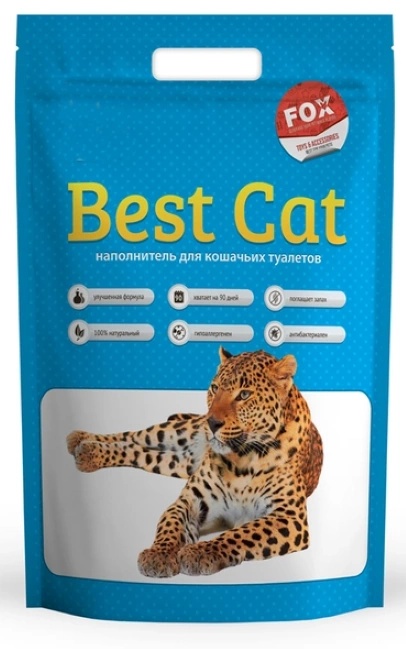 Asternut igienic pentru pisici BestCat Silica gel Mint 15L