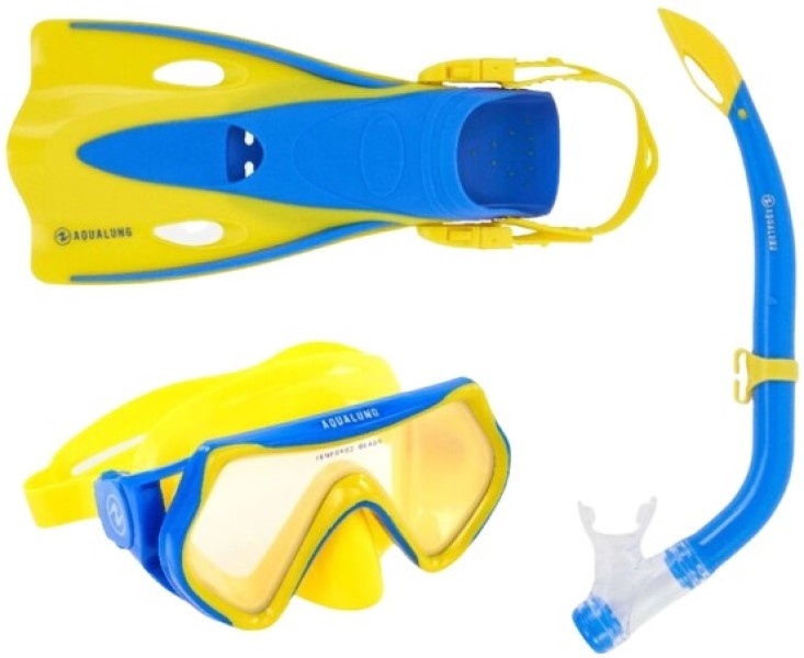 Набор для плавания Aqualung Hero S/M Yellow/Blue (SV1160740SM)