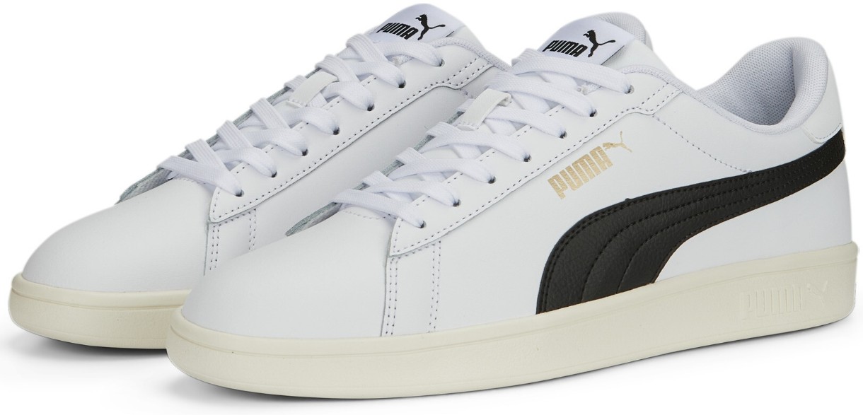 Кеды мужские Puma Smash 3.0 L Puma White/Black/Gold/Frosted Ivory 43