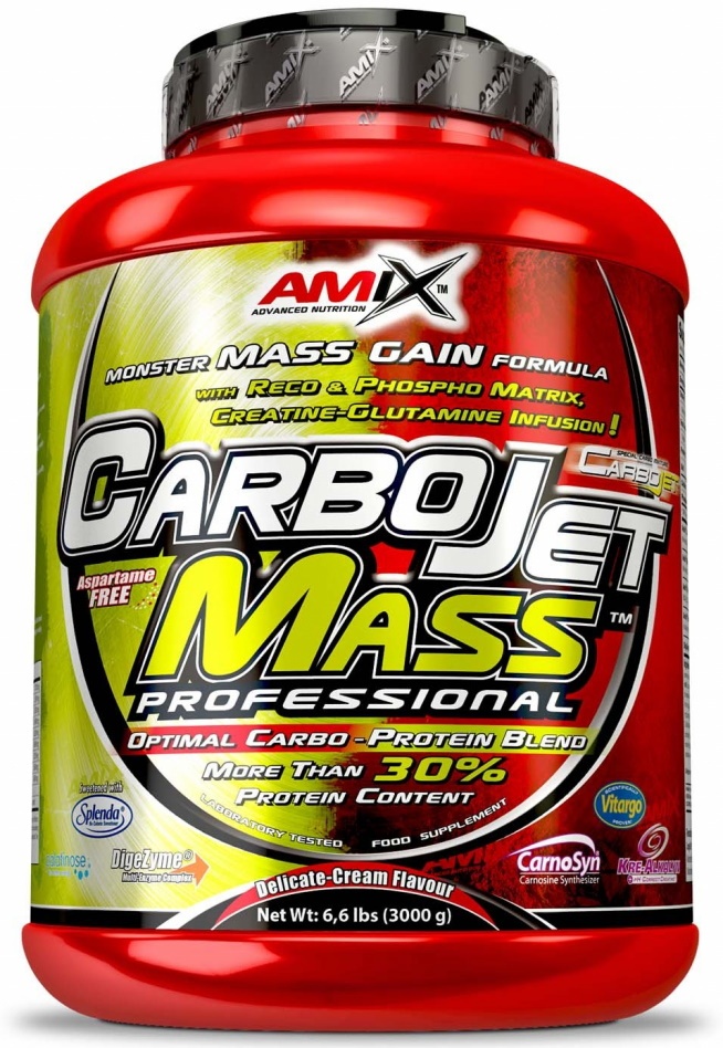 Гейнер Amix CarboJET Mass Professional 3000g Vanilla
