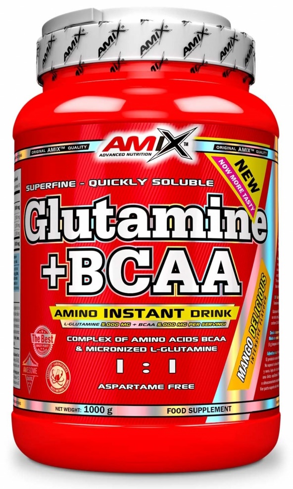 Аминокислоты Amix Glutamine + BCAA 1000g Mango