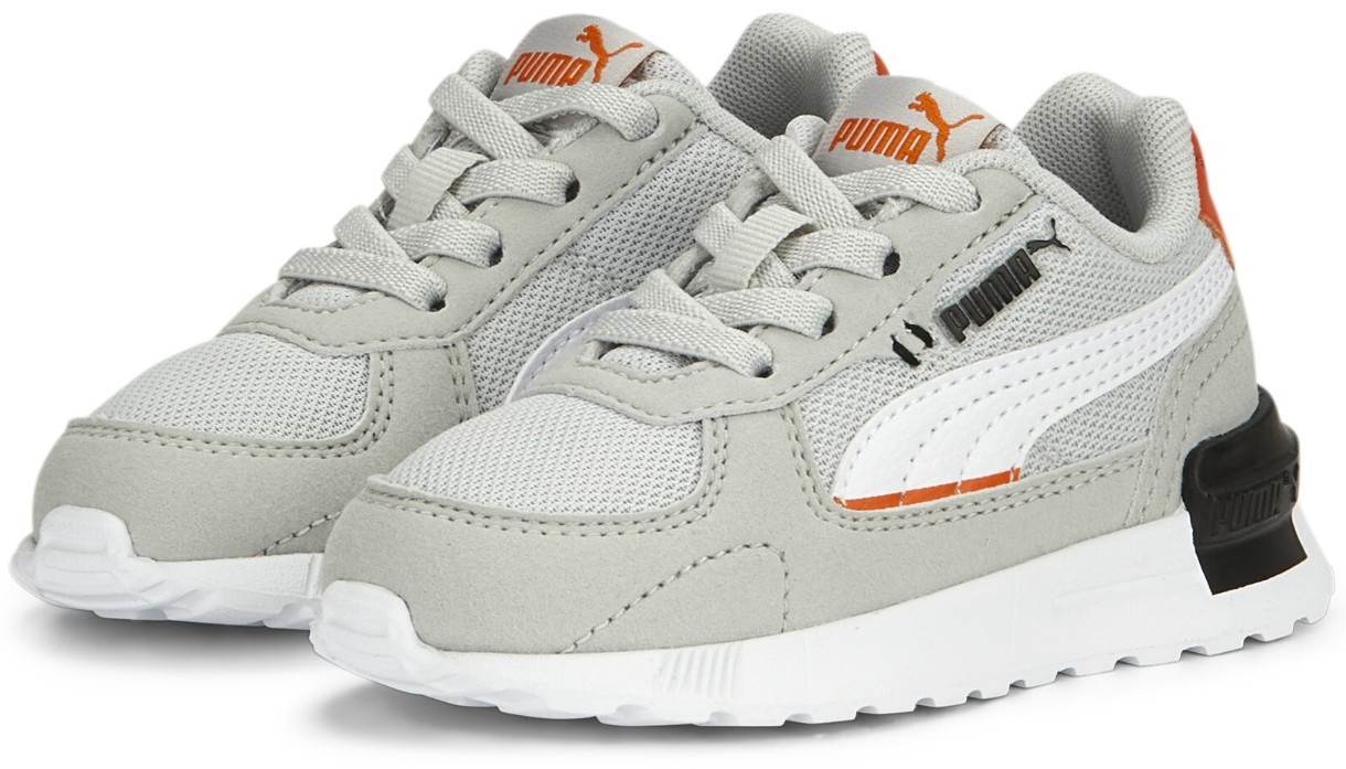 Кроссовки детские Puma Graviton Ac Inf Glacial Gray/Puma White/Rickie Orange/Black 20