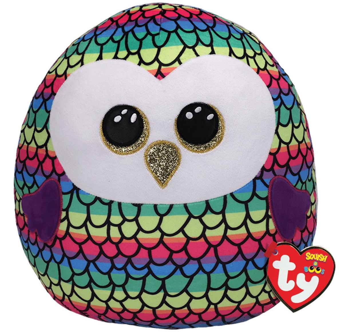 Jucărie de pluș Ty Owen Multicolor Owl (TY39191)