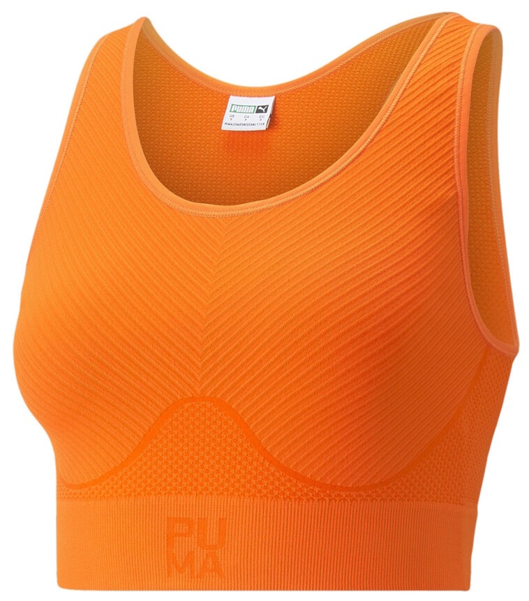 Bustieră Puma Infuse Evoknit Crop Top Cayenne Pepper M