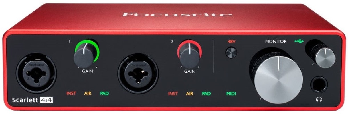 Аудиоинтерфейс Focusrite Scarlett 4i4 3rd Gen