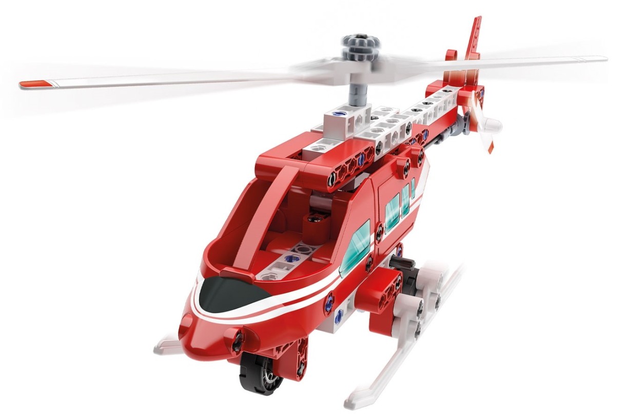 Set de construcție Clementoni Mechanics Firefighting Helicopter (75075)