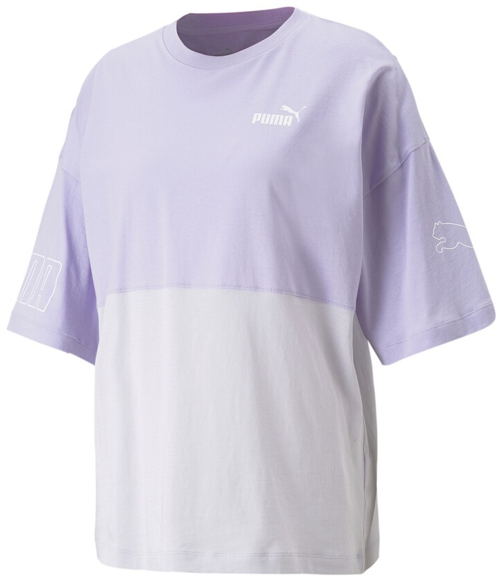 Женская футболка Puma Power Colorblock Tee Vivid Violet XS