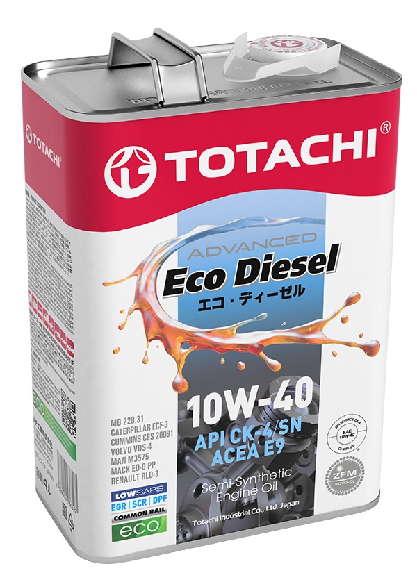 Моторное масло Totachi Eco Diesel Engine CK-4/SN 10W-40 6L