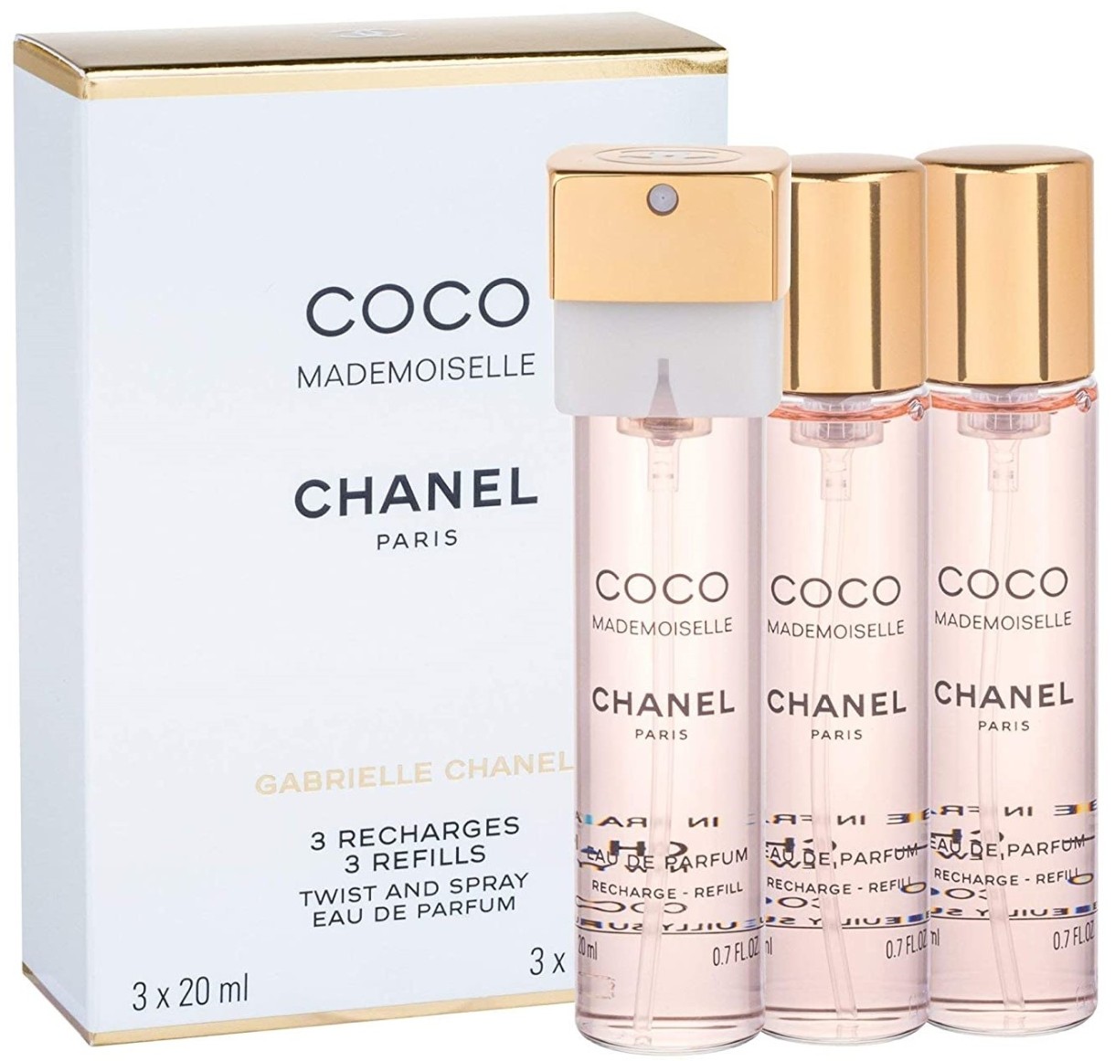 Parfum pentru ea Chanel Coco Mademoiselle EDP Twist & Spray 3x20ml Refills