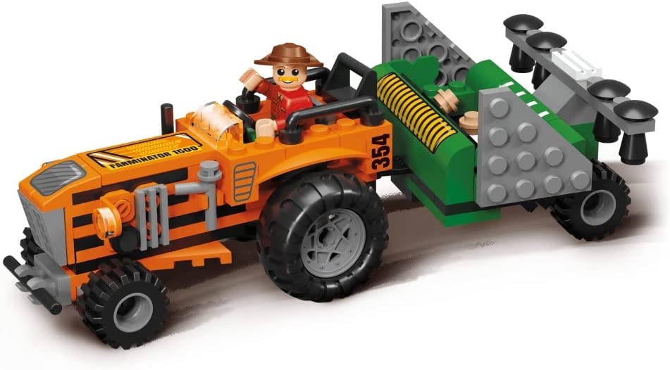 Конструктор Blocki MyFarm: Tractor With Mounted Seeder (KB0354)