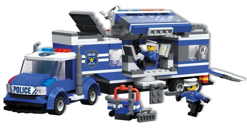 Set de construcție Blocki MyPolice: Sectie mobila de politie (KB0614)