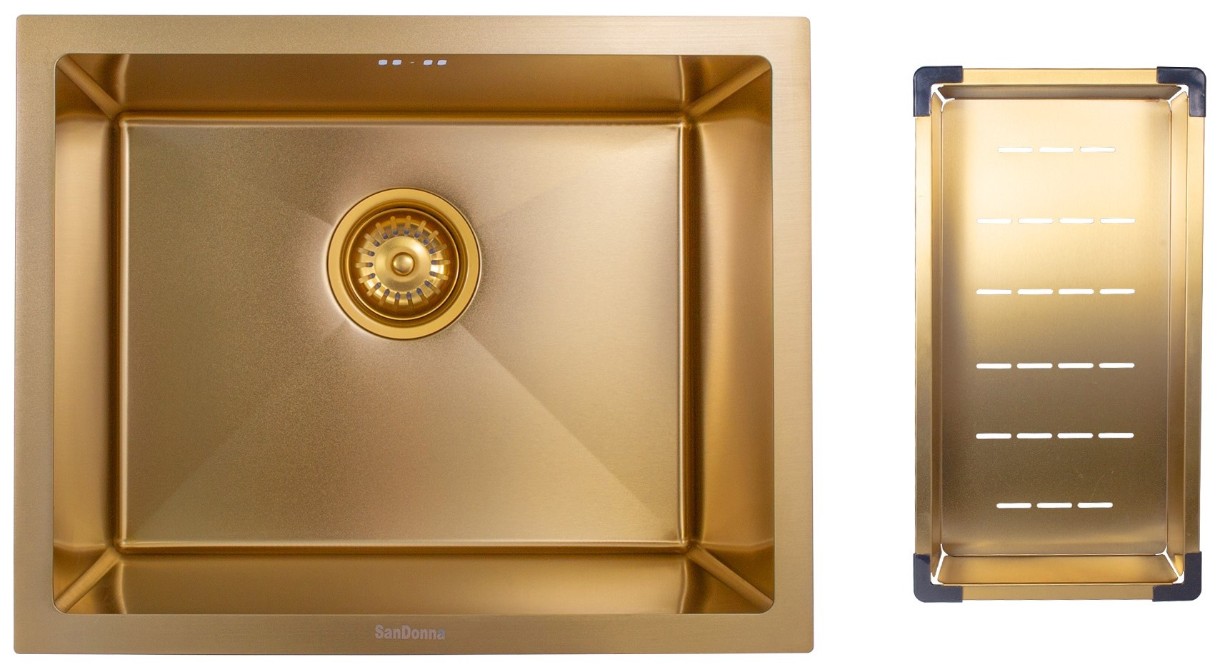 Кухонная мойка SanDonna HD5040 Gold