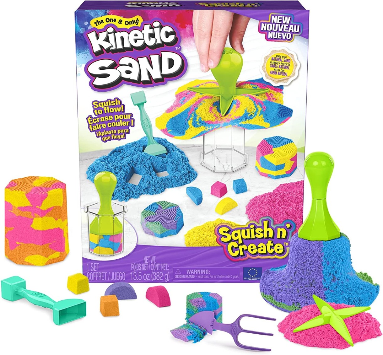 Кинетический песок Kinetic Sand Squish N´ Create (6065527)