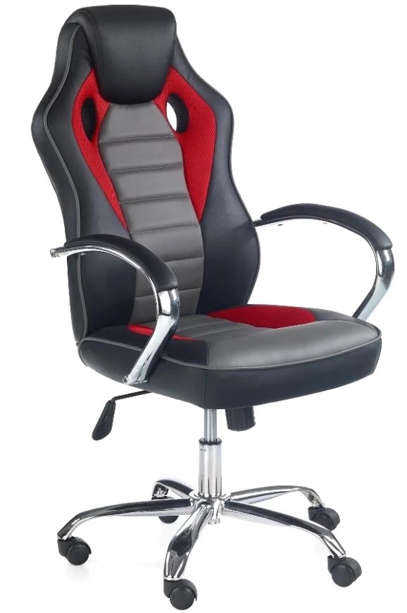 Офисное кресло Halmar Scroll Black/Red/Grey