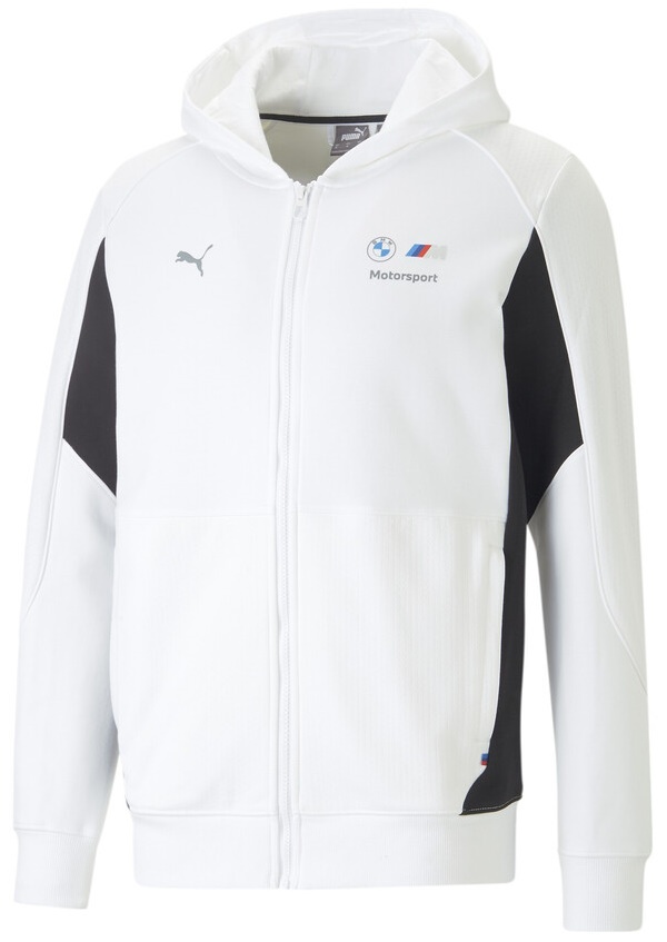 Мужская толстовка Puma Bmw Mms Hdd Sweat Jkt Puma White XS