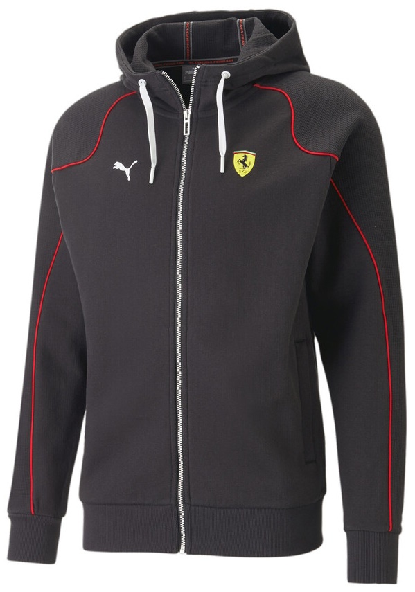 Мужская толстовка Puma Ferrari Race Hooded Sweat Jacket Puma Black L (53816401)