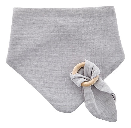 Слюнявчик BabyJem Grey (736)