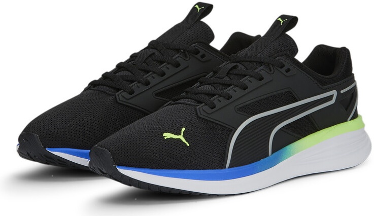 Adidași pentru bărbați Puma Transport Cage Puma Black/Fizzy Lime/Royal Sapphire 42.5