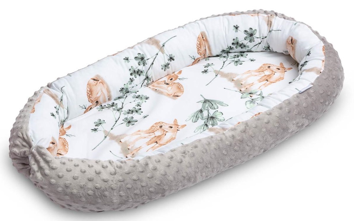Cuib pentru bebelúș Sensillo Minki Grey (22871)