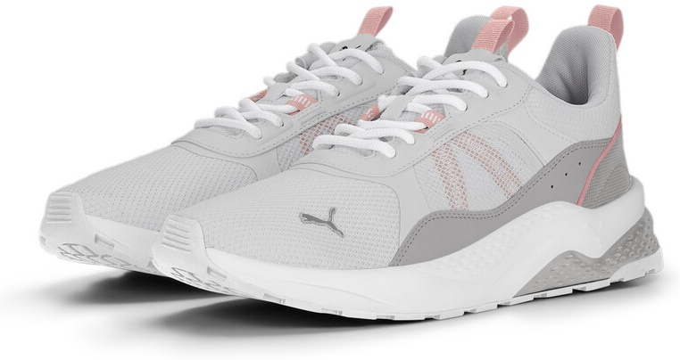 Adidași pentru dame Puma Anzarun 2.0 Feather Gray/Marble/Rose Dust/Puma White 41