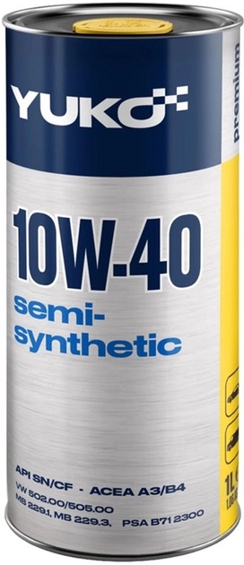 Моторное масло Yuko Semisynthetic 10W-40 1L