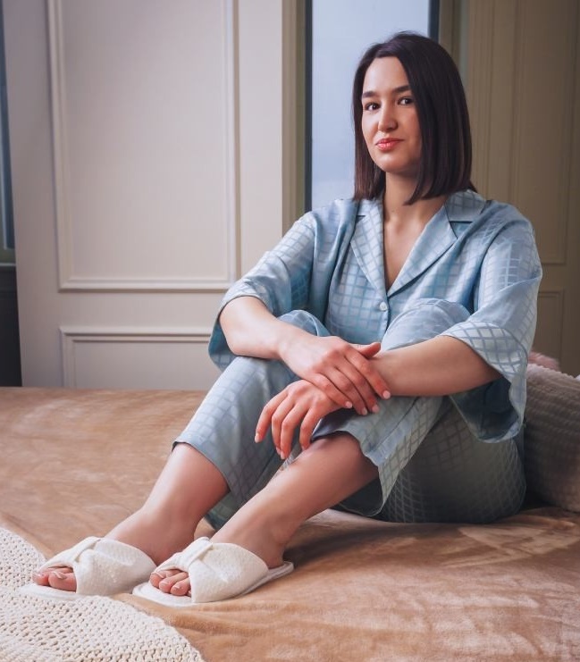 Pijama Ajoure M23580 Blue 2XL