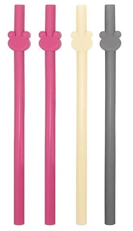 Set paie reutilizabile din silicon BabyJem Pink (764)