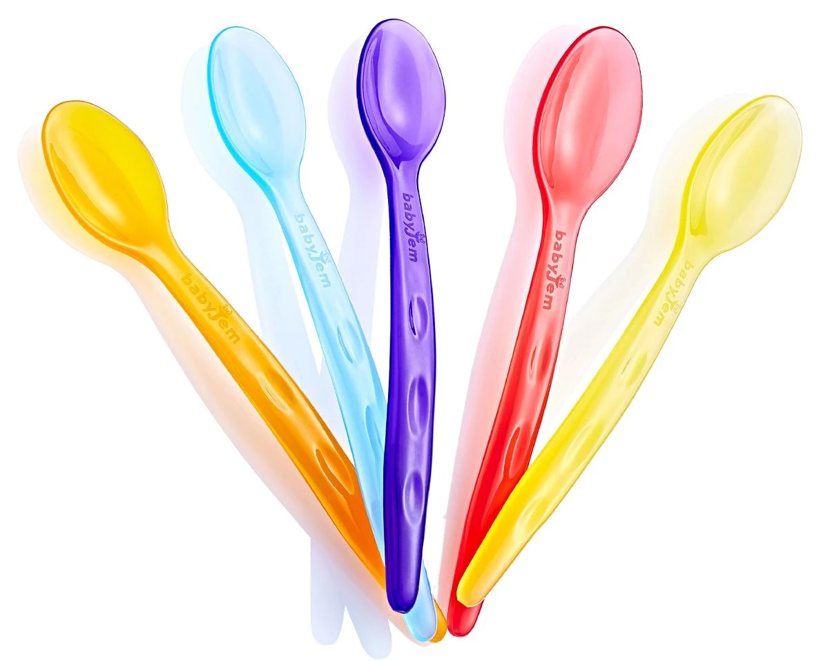 Набор разноцветных ложек BabyJem Rainbow 5pcs (566)