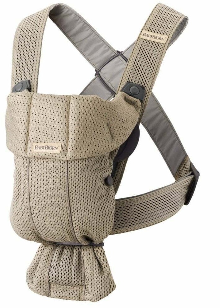 Кенгуру для новорожденных BabyBjorn Mini Greige (021002E)