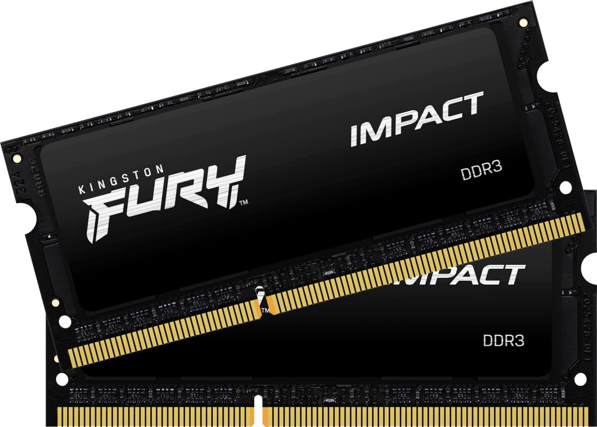 Оперативная память Kingston Fury Impact 16Gb DDR3L-1866MHz SODIMM Kit (KF318LS11IBK2/16)